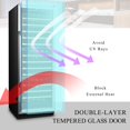 thumbnail image 5 of Lanbo 24 Inch 143 Bottle Triple Zone Wine Cooler Fridge, 5 of 16