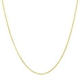 thumbnail image 1 of Adjustable Cable Link Chain Necklace in 14K Gold, 0.90mm, 1 of 4