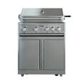 thumbnail image 4 of Thor Kitchen 4-Piece Modular Outdoor Kitchen Island with Liquid Propane BBQ, Wood fuel Pizza Oven, Sink & 3-Drawer Cabinet, 4 of 9