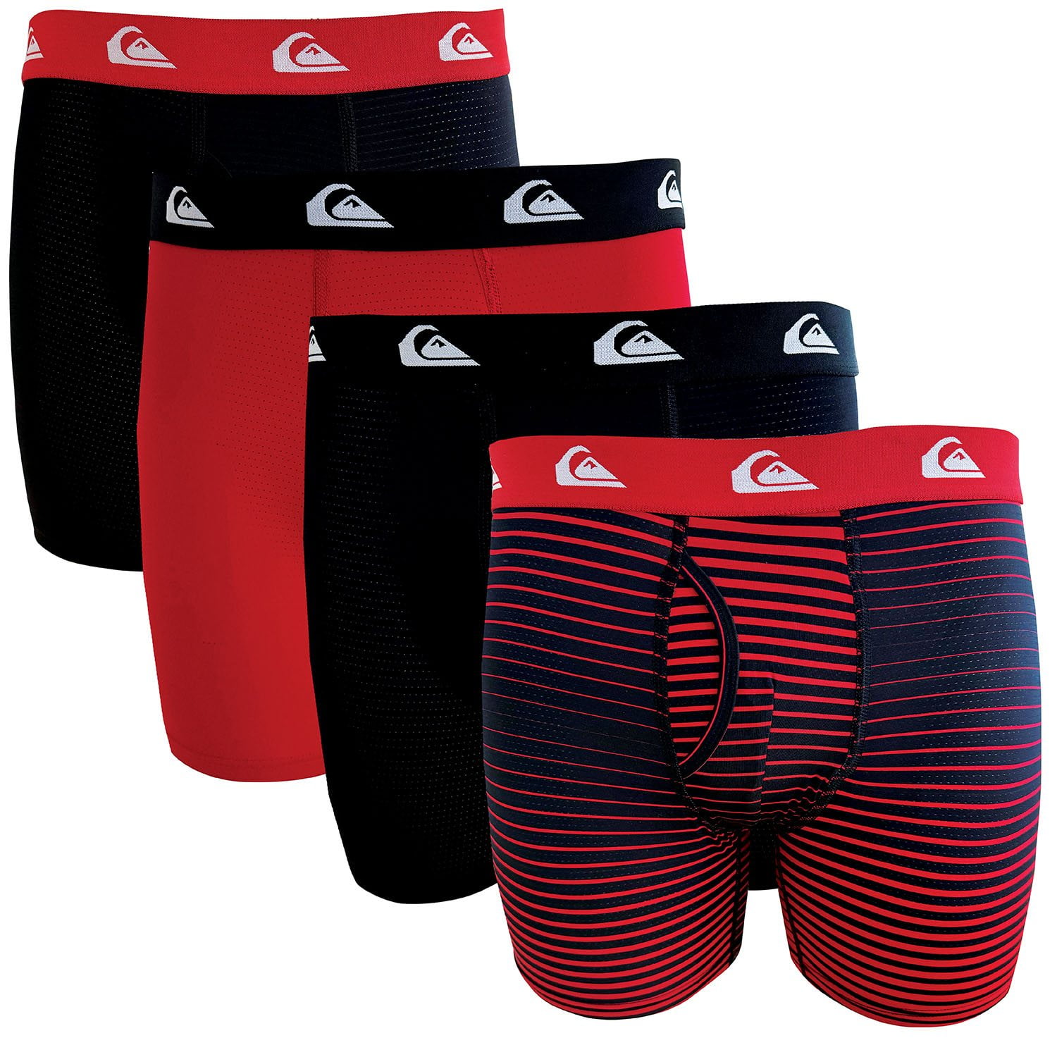 4-Pack Quiksilver Men's Performance Mesh Boxer Brief (2 Colors)