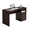 thumbnail image 4 of Techni Mobili Classic Computer Desk with Multiple Drawers, Dark Brown, 4 of 9