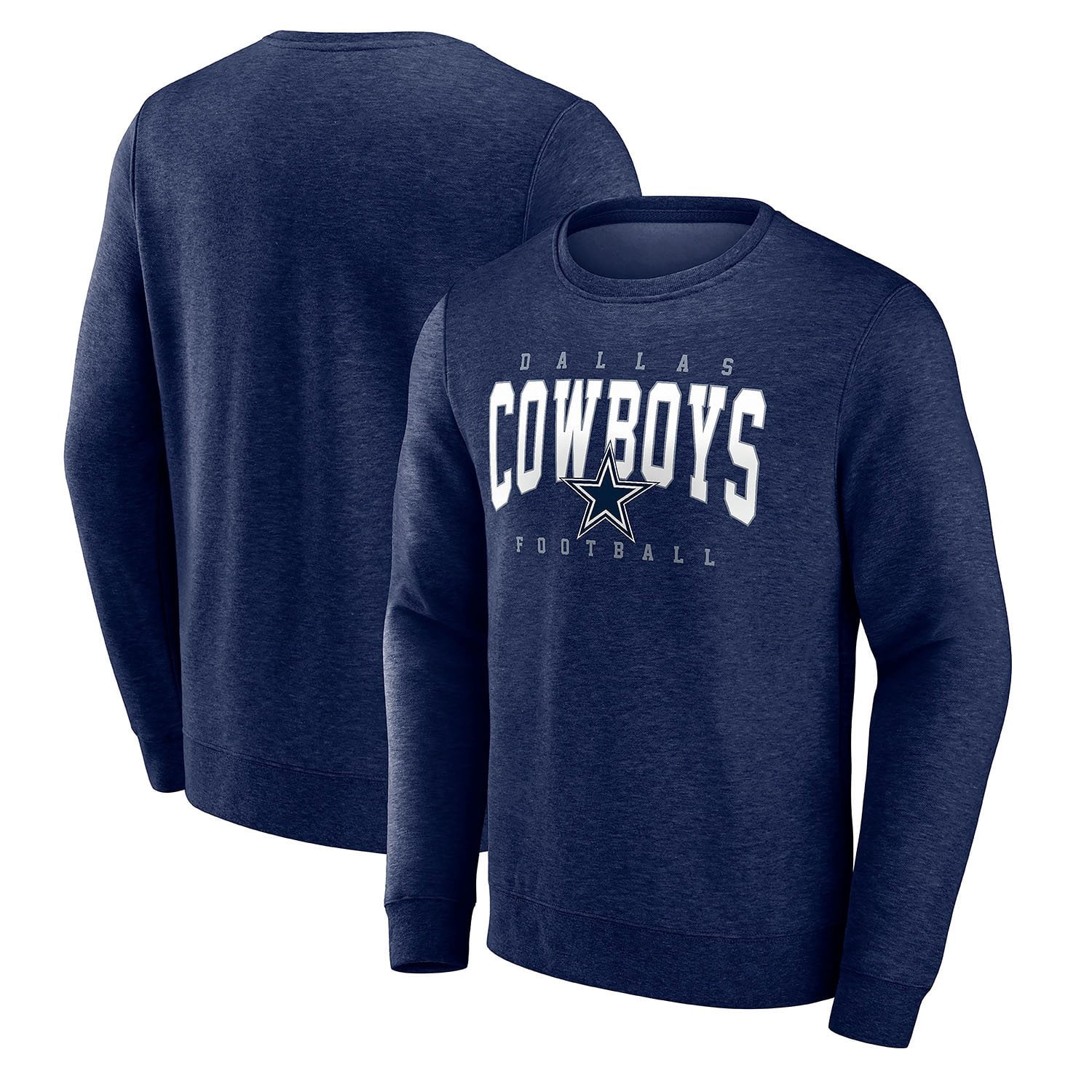 Dallas Crewneck Sweatshirt Blue Cotton Blend w⁄ White Print Size