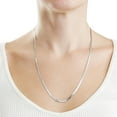 thumbnail image 4 of Italian Sterling Silver Herringbone Chain Necklace, 4 of 8