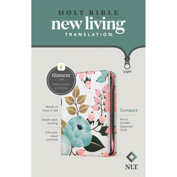 NLT Compact Floral Garden Bible, Paperback - Samsclub.com