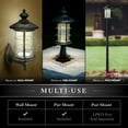thumbnail image 3 of Black Aluminum Hampton Solar Lamp, 3 of 9