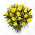thumbnail image 1 of Member's Mark Roses and Greenery Vase Arrangement, choose color and stem count, 1 of 4