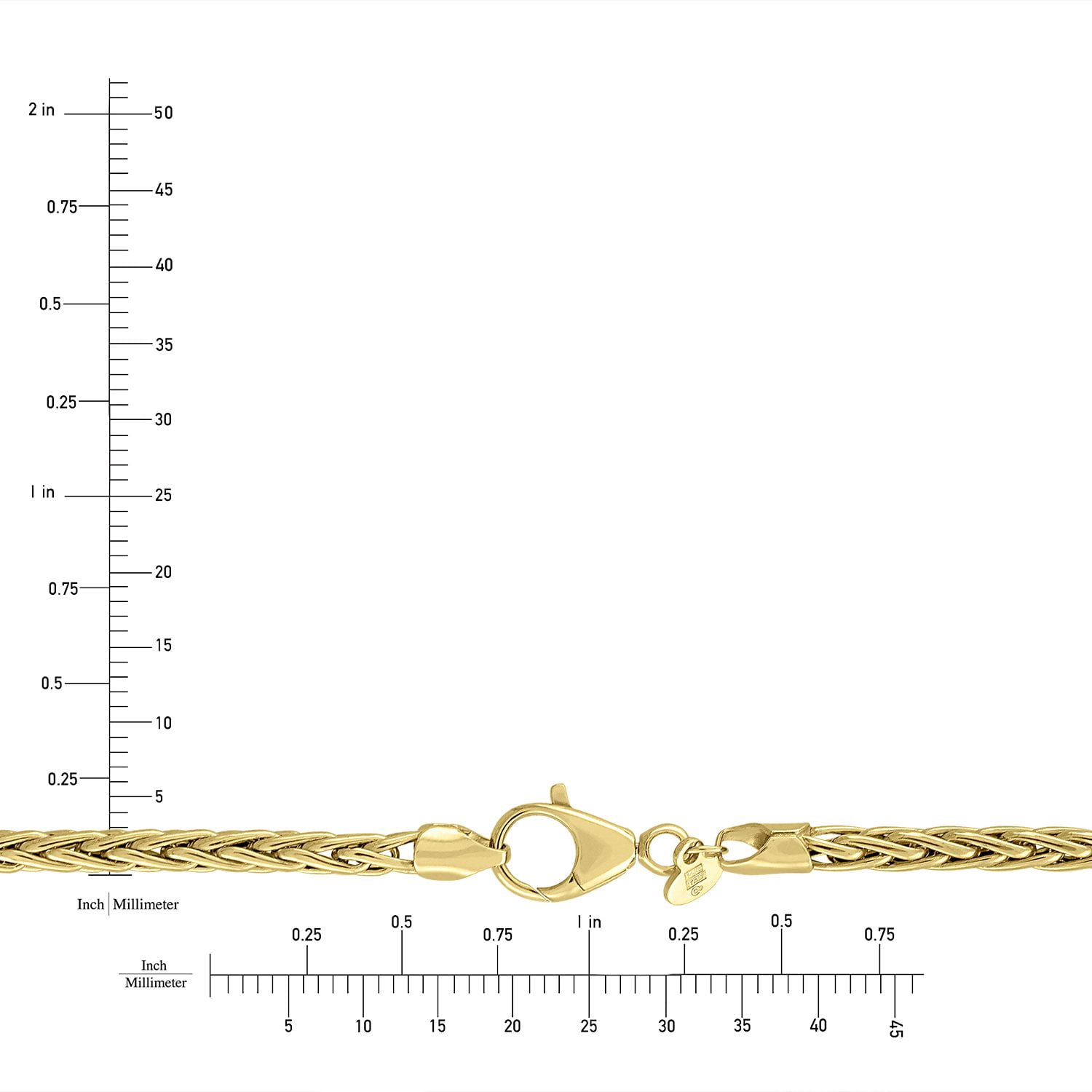 Braided Wheat Chain Necklace in 14K Gold - Samsclub.com