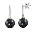 thumbnail image 1 of 8-9mm Cultured Freshwater Pearl and Diamond (0.05 cttw) Drop Earrings in 14K Gold, 1 of 4