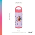 thumbnail image 5 of Zak Designs 14oz Double Wall Stainless Steel Siply Clutch Water Bottle, 2-Pack, 5 of 8