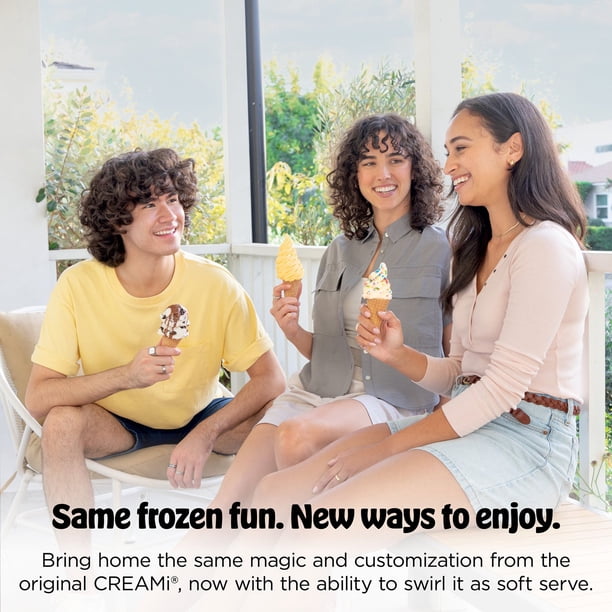 Ninja CREAMi Scoop & Swirl Ice Cream & Soft Serve Maker, 13 One