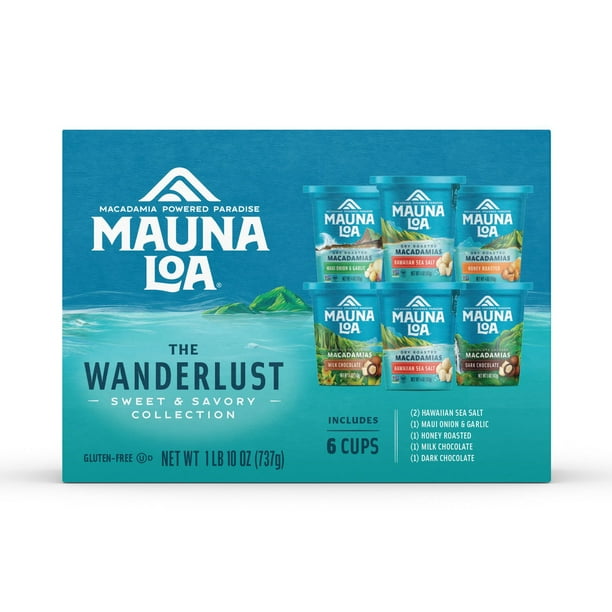 MAUNA LOA 6種類セット Mauna Loa Wanderlust Sweet and Savory Assortment Macadamias 6 pk