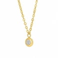 thumbnail image 2 of Diamond Cut Bezel Necklace in 14K Gold, 2 of 6