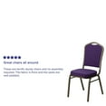 thumbnail image 5 of Flash Furniture Hercules Series Crown Back Fabric Banquet Chair, Purple (Select Quantity), 5 of 14