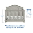thumbnail image 6 of Simmons Kids Asher 6-in-1 Convertible Crib with Toddler Rail, Choose Color, 6 of 10