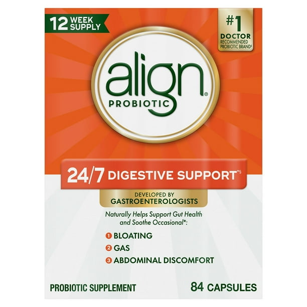 Align Probiotic Digestive Health Supplement Capsules, 84 ct
