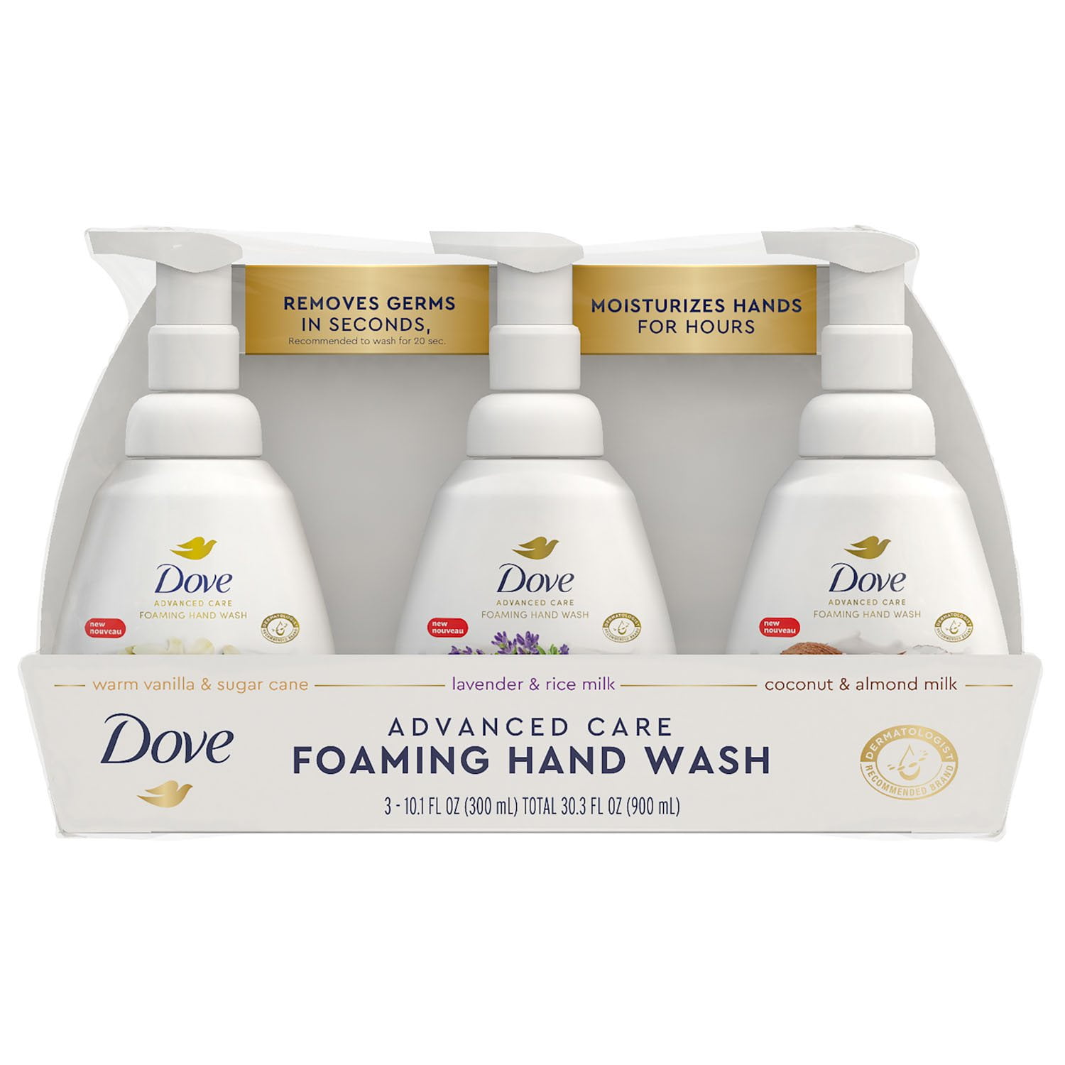 Dove Foaming Hand Wash Variety Pack, 10.1 fl. oz., 3 pk