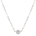 thumbnail image 1 of Children's 15" 5-5.5mm Cultured Freshwater Pearl Solitaire Necklace in 14K Gold, 1 of 3
