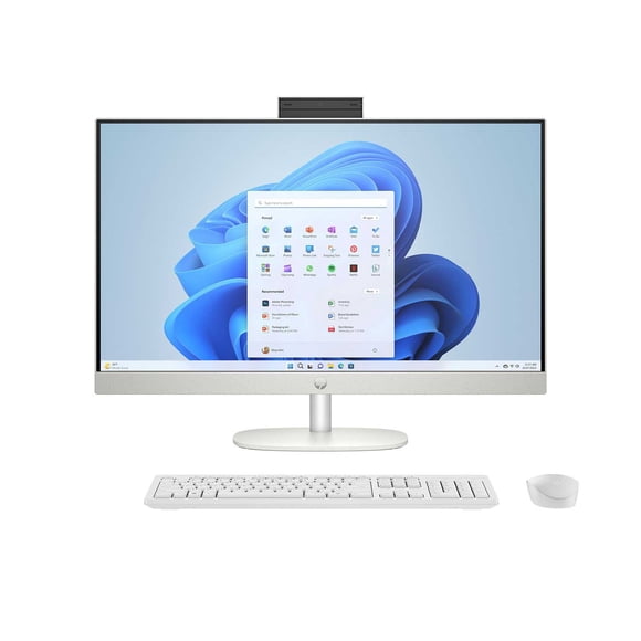 HP All‑in‑One 27" FHD Touch Desktop, AMD Ryzen 5 7520U, 8GB RAM, 512GB SSD, Windows 11 Home