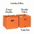 thumbnail image 3 of RiverRidge Folding Bins Cube Storage Cubbies, Set of 6 Playroom Organizers, 3 of 6