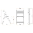 thumbnail image 7 of Member's Mark FSC Teak Folding Dining Set with Sunbrella Fabric, 7pc, 7 of 8