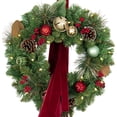 thumbnail image 6 of Member's Mark Pre-Lit Wreath Décor with Velvet Sash, 6 of 7
