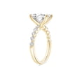 thumbnail image 3 of Lab Created 3.48 CT. T.W. Elongated Cushion Cut Pave Diamond Ring, 3 of 6