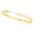 thumbnail image 3 of High Polished Hollow Bangle Bracelet in 14K Gold, 3 of 8