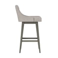 thumbnail image 8 of HH2 Home Upholstered Tapered Back Wood Adjustable Height Swivel Bar Stool, 8 of 19