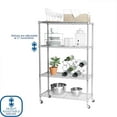 thumbnail image 6 of Seville Classics 4-Tier Steel Wire Shelving, 36" W x 14" D x 56.5"H, 6 of 13