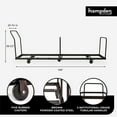 thumbnail image 6 of Hampden Furnishings 52pk Folding Chair, Black, with Ava Dolly, 6 of 8