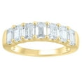 thumbnail image 1 of Lab Created Emerald Cut 1.96 CT. T.W. 7 Stone Diamond Ring in 18K Gold, 1 of 6