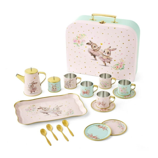 Member's Mark Tin Tea Set, 18 pc. - Samsclub.com