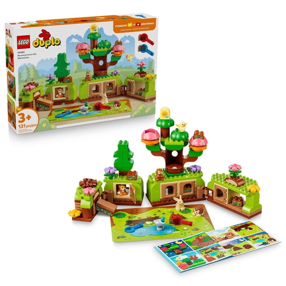 LEGO DUPLO Discovery Forest with Wild Animals Building Set, 131 pc.