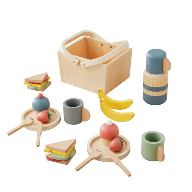 Wonder & Wise Wooden Picnic Playset