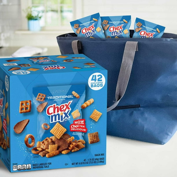 Chex Mix Traditional Savory Snack Mix, 1.75 oz., 42 pk. - Samsclub.com