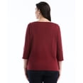 thumbnail image 8 of Rafaella Women's 3/4 Sleeve Boatneck Top, 8 of 11