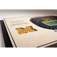 thumbnail image 4 of YouTheFan Michigan Wolverines 17"x13" 3D 5 Layer Stadium View Wall Art, 4 of 5