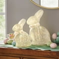 thumbnail image 1 of Member's Mark Pre-Lit Glass Bunny Décor, Set of 2, 1 of 6