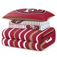 thumbnail image 2 of Logo Brands San Francisco 49ers Twin/Twin XL Bed-In-A-Bag Set, 2 of 5