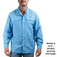 thumbnail image 6 of Habit Men's Long Sleeve 50+ UPF Fishing Shirt, 6 of 9