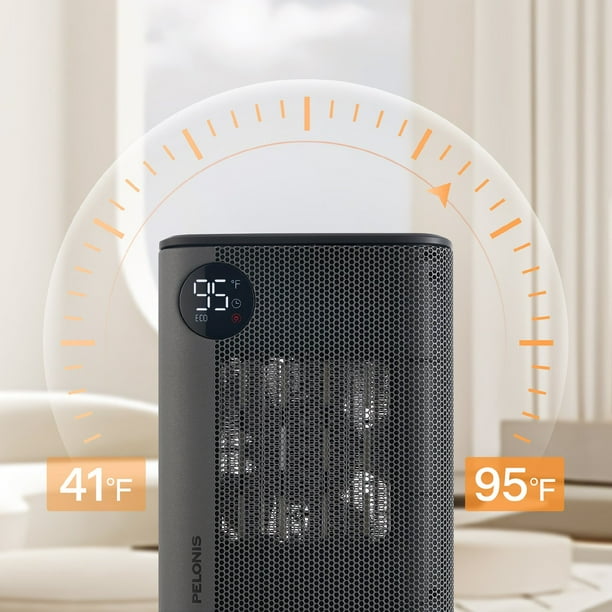 Pelonis Tabletop Digital Ceramic Heater with Digital Thermostat