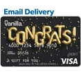 thumbnail image 1 of Vanilla Visa Congrats Email Delivery Gift Card, Various Amounts, 1 of 1
