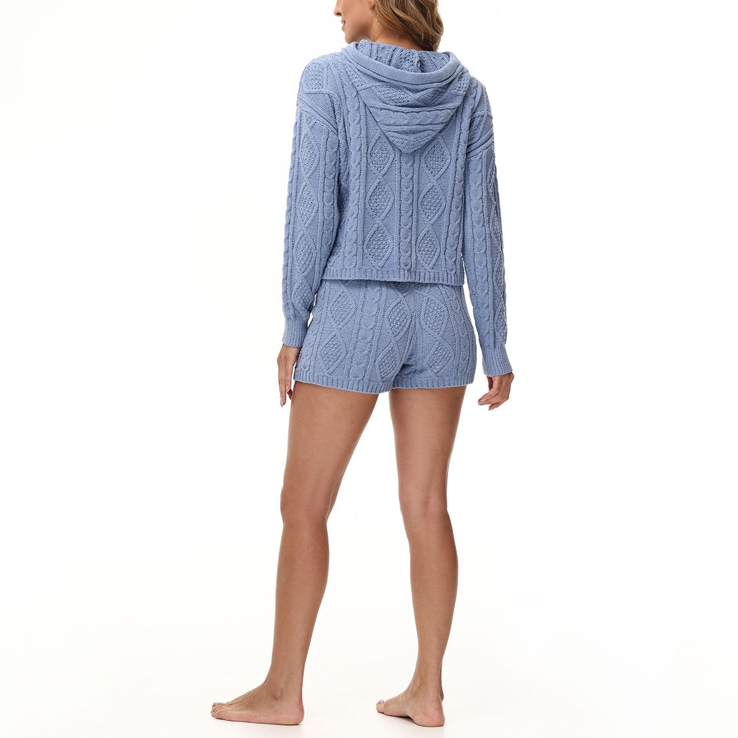 525 Women's 2-Piece Hoodie and Short Pajama Set - Samsclub.com