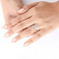 thumbnail image 5 of 1.40 C.T. TW Round Cut Floral Halo Diamond Ring in 14K Gold, 5 of 6
