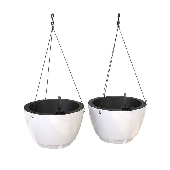 Mayne Caprio 14" Hanging Basket, Set of 2