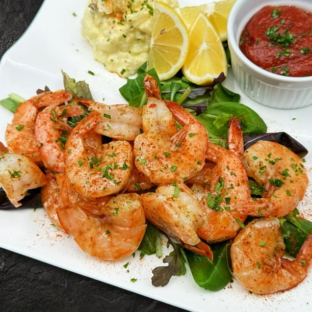 冷凍SM50 ML30 S20 PL50 Member's Mark Jumbo Cooked EZ Peel Shrimp, 26-30 ct. per pound, 3