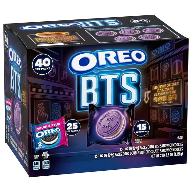 Oreo BTS & OREO Double Stuf Cookies Variety Pack, 1.02 oz., 40 pk