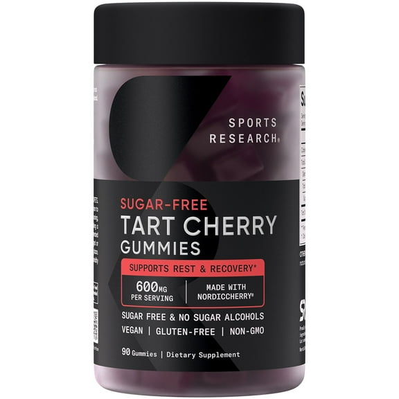 Sports Research Tart Cherry Gummies, 90 ct.