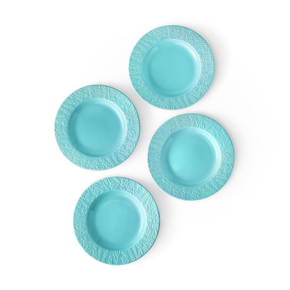 Member's Mark 4-Piece Ceramic Floral Texture Salad Plates