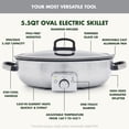 thumbnail image 3 of GreenPan 5.5-Quart Ceramic Nonstick Oval Skillet, 3 of 11